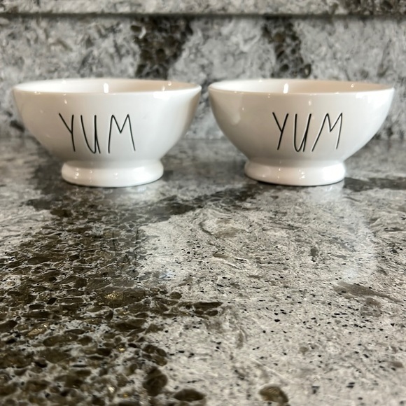 Rae Dunn “Yum” bowls - white ceramic - Picture 1 of 1